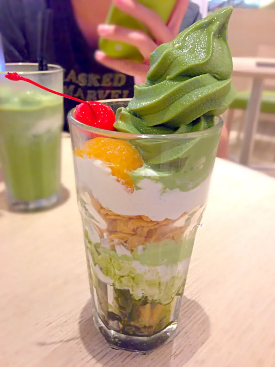 Green tea soy milk pudding Parfait|Alex Muiさん