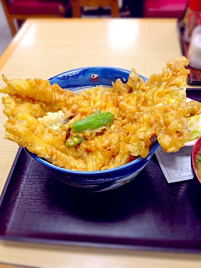 Snapdishの料理写真:穴子天丼@動坂食堂|minatosさん