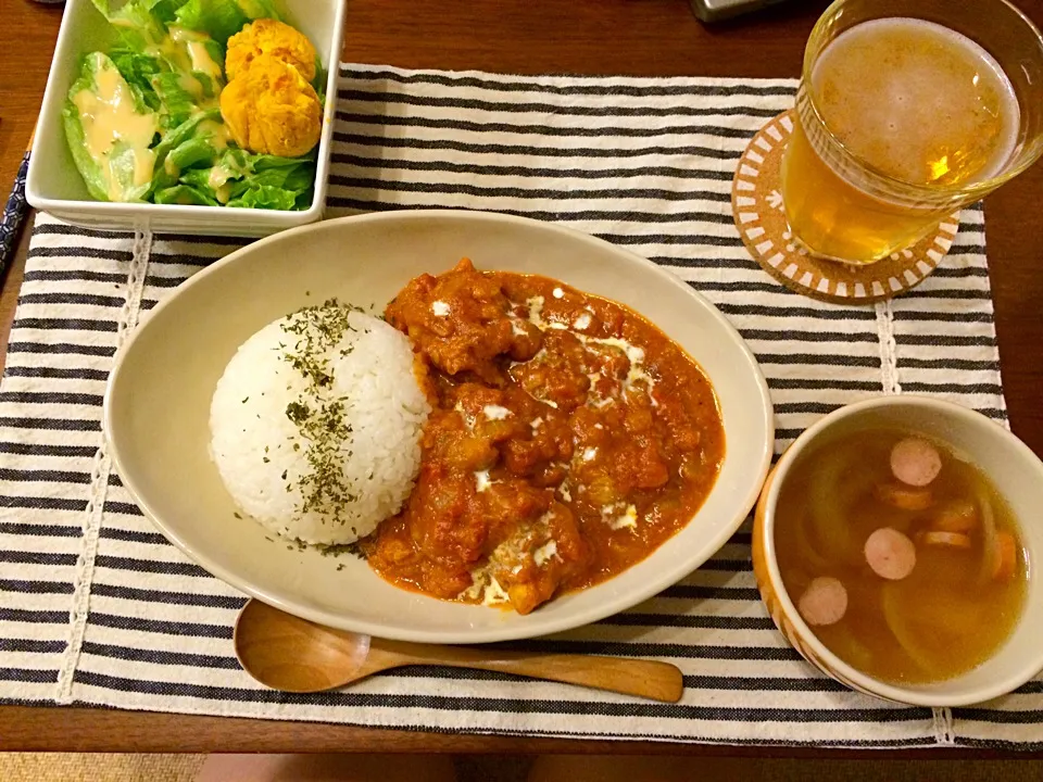 バターチキンカレー オニオンスープ|haseseさん