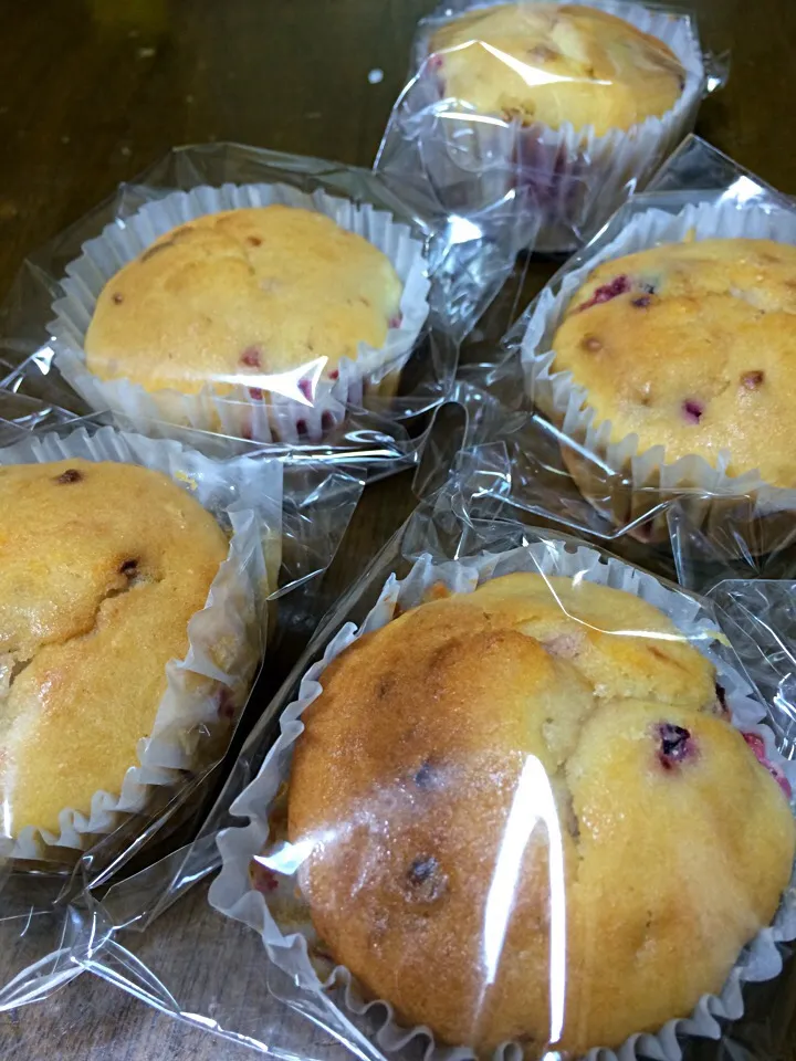 Mixed berry muffins;)|aястасияさん