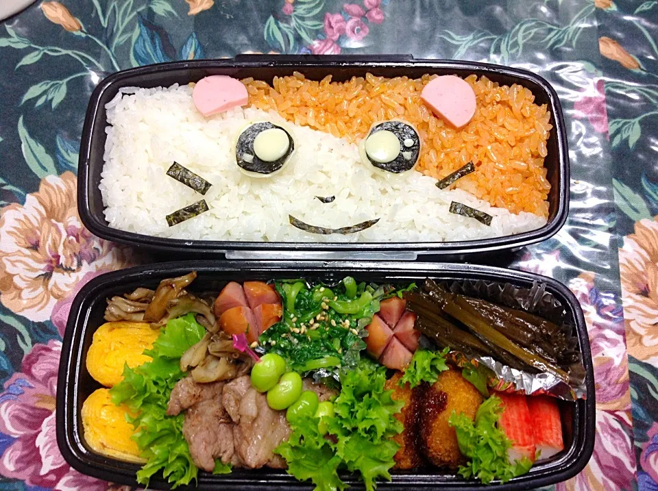 Snapdishの料理写真:とっとこハム太郎弁当|みーこさん