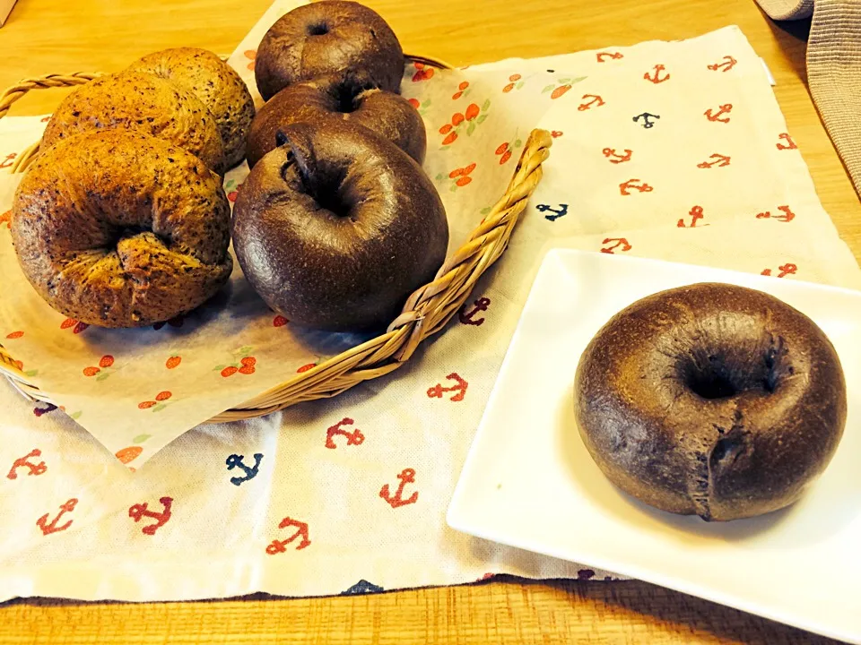 Snapdishの料理写真:パン焼きネコさんの料理 オレオベーグル❤|ちょこあや＊*さん