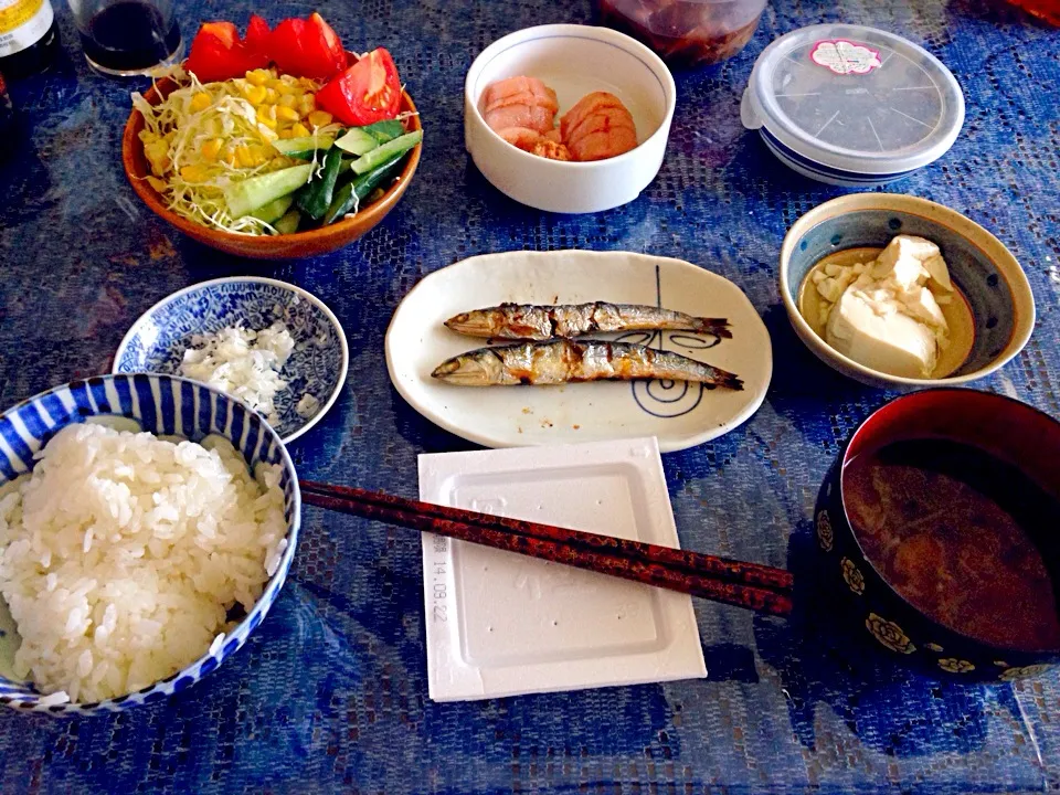 Snapdishの料理写真:実家での朝ご飯1|マイキーさん