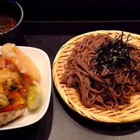 野菜かき揚げ天麩羅とざる蕎麦|sorinさん