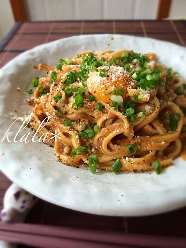 味噌ボナーラ🍝|くららさん