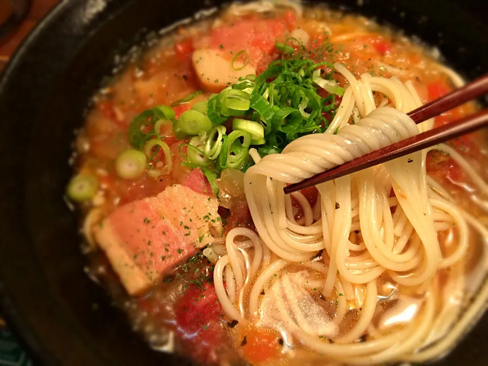 焦がしニンニクトマト6|半田手延べそうめんの店 阿波や壱兆さん