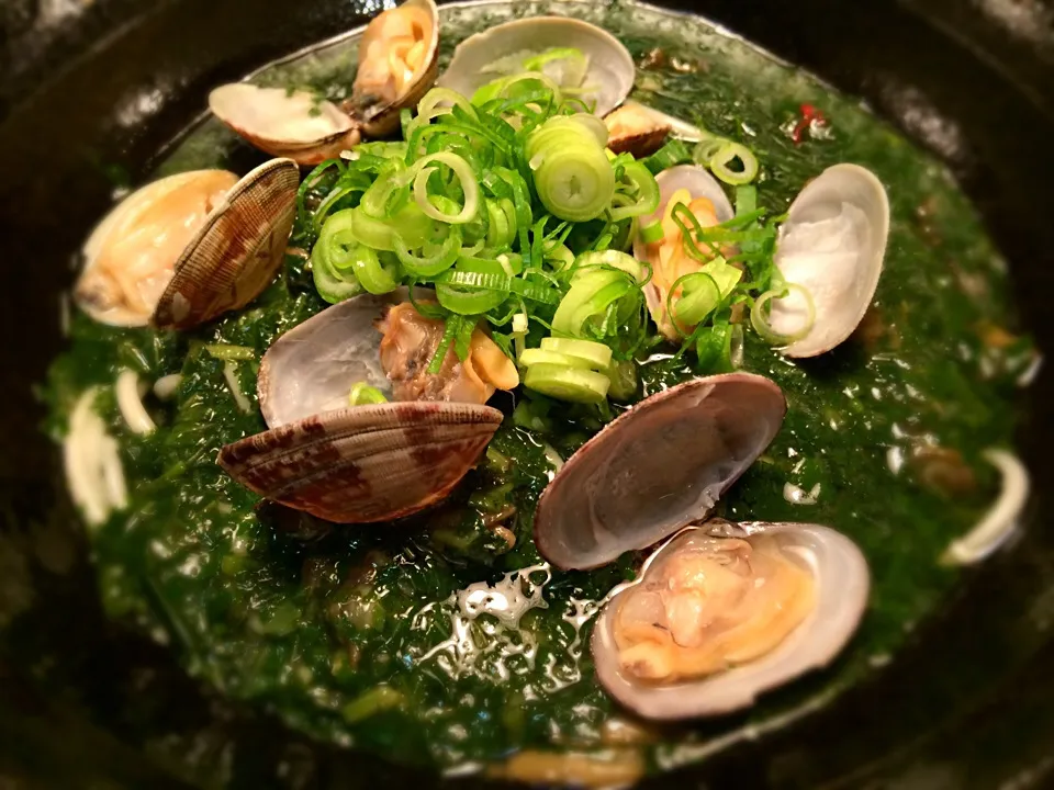 あさりとモロヘイヤ2|半田手延べそうめんの店 阿波や壱兆さん