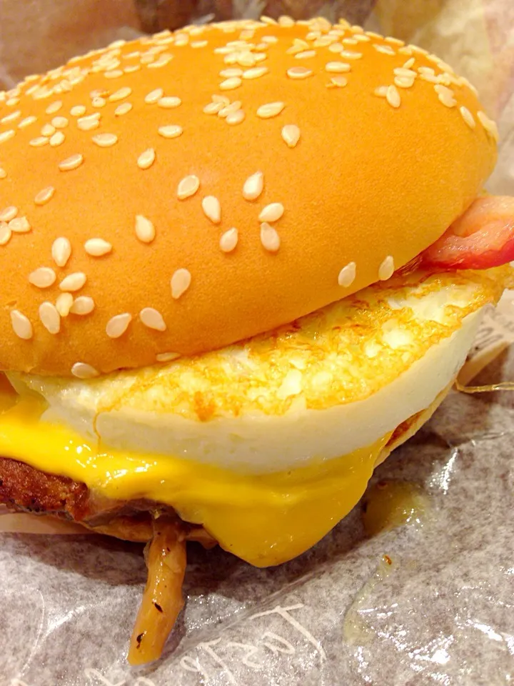 Snapdishの料理写真:McDonalds Kinoko burger.|Heather Westhaverさん