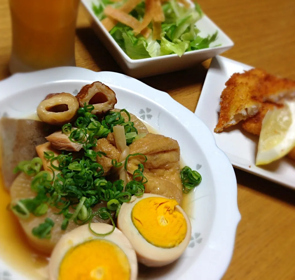 何でも京風って言うたらエエってもんちゃうで。                      京風おでんで晩御飯🍻😁😁|川上千尋さん