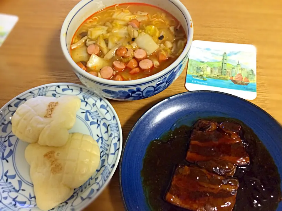 長崎江山楼のとんぽうろうと香港で買ったインスタントラーメンで作ったあんかけ麺！|さらば広島の長きまつげ(東京なう)さん