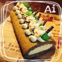 ともさんの料理 コーヒー好きのロールケーキ♪