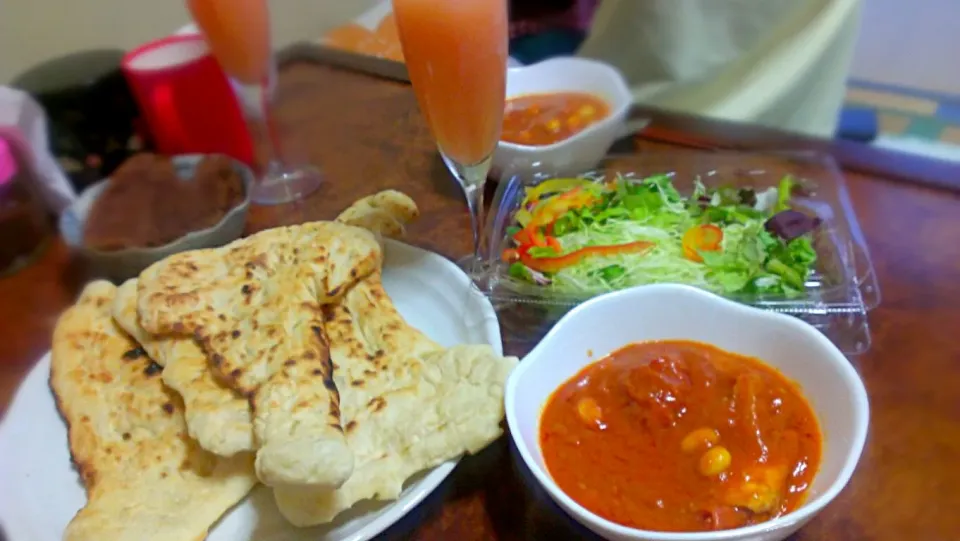 ナン バターチキンカレー(σ≧▽≦)σ|月華さん