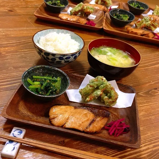 ぶりの照り焼き定食！|＊Haruna＊さん