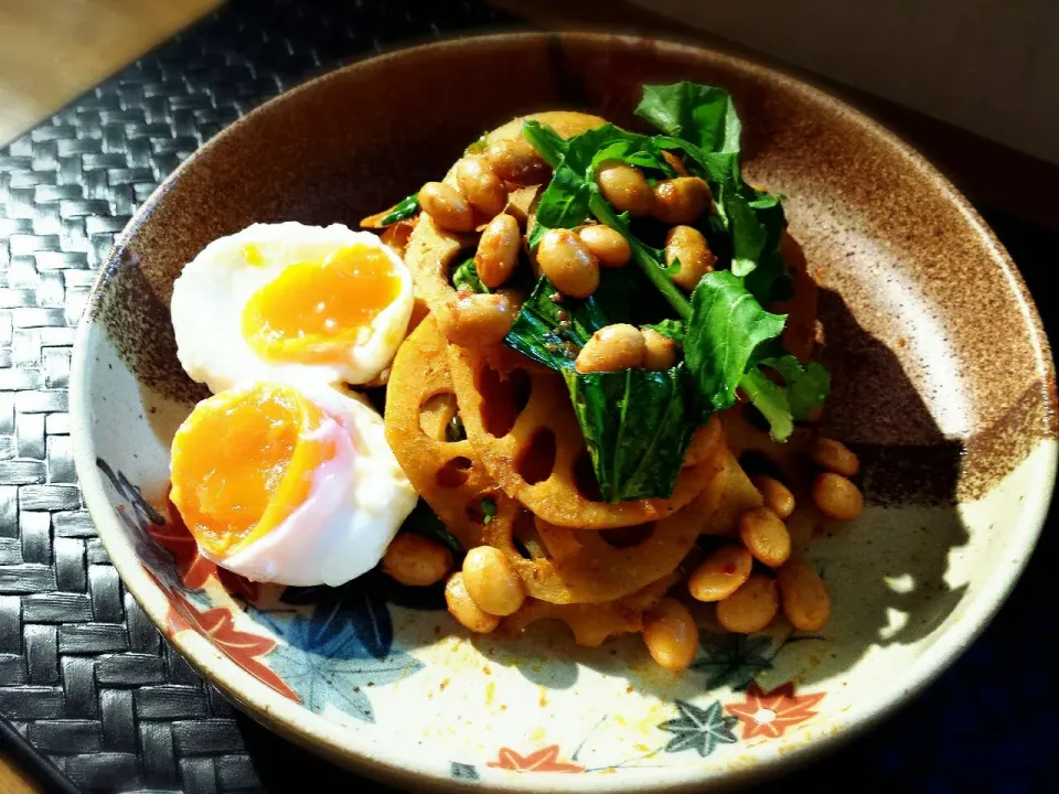 レッドカレー辛カラ蓮根大豆ソテー番外編！|AKIKOさん