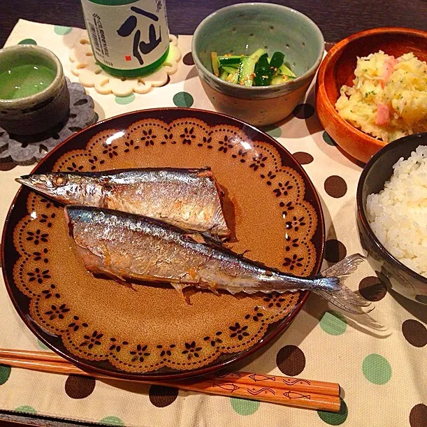 サンマの塩焼き|かぴこさん