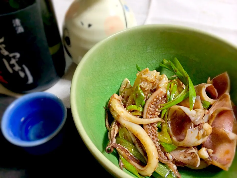 咲きちゃんさんの料理 地味なんですが😅ゲソが余ったら✨イカとネギで簡単醤油和え✨|ぷっくりんこ💙さん