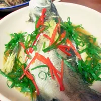 Steamed Seabass Fish..|ELainë Ngさん