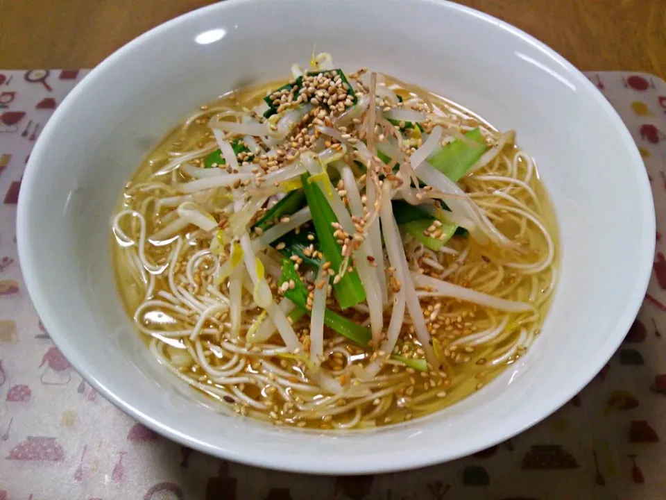 ９月２０日 塩ラーメン風素麺|いもこ。さん