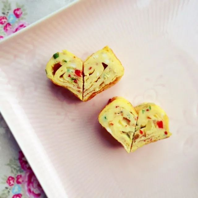 Heart shaped fried eggs|miffy:xさん