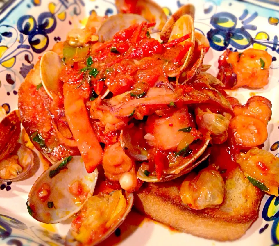 Zuppetta di mare al pomodoro /ricetta di mia cugina Michela di Firenze!|Fabio  Palmieriさん