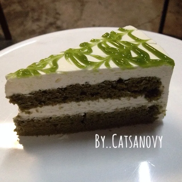 Matcha Cake 🍵|CatSaNovyさん