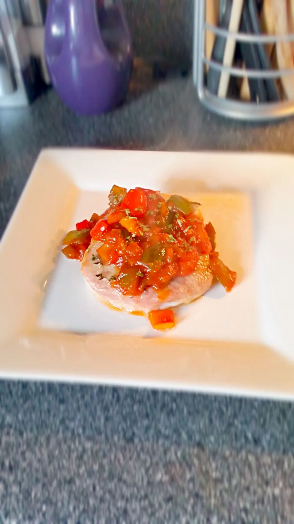 Baked Pork chop with zesty salsa|Carolina Noel Nickeyさん