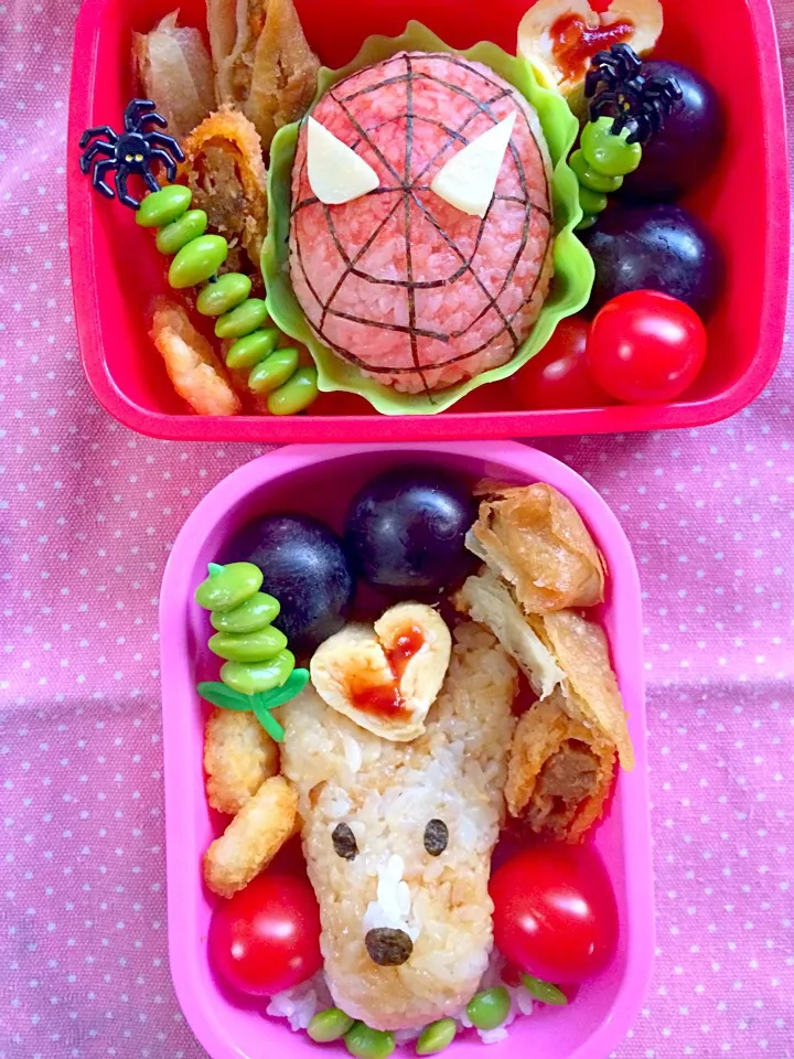 Lunch box☆Spider-Man&Sheltie❗️ｽﾊﾟｲﾀﾞｰﾏﾝ&ｼｪﾙﾃｨ|🌈Ami🍻さん