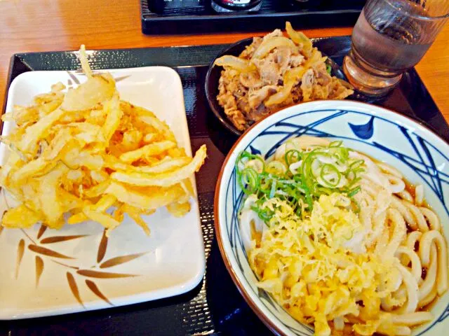 肉盛りぶっかけうどん＠丸亀製麺|うたかた。さん