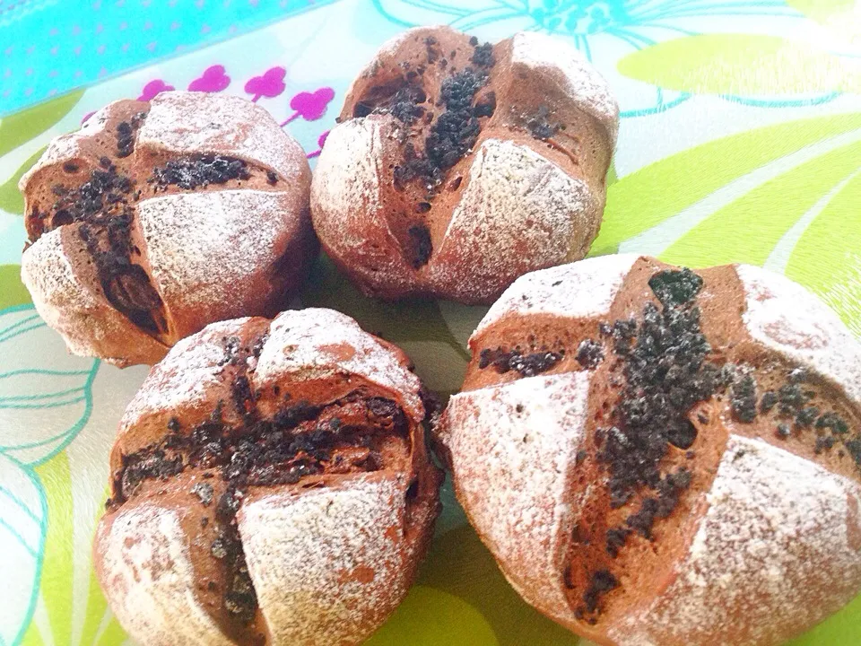 Sho-ko❤さんの料理 Today Morning Bread is ラムレーズンのチョコパン|けいちゃん（ももザィル）さん