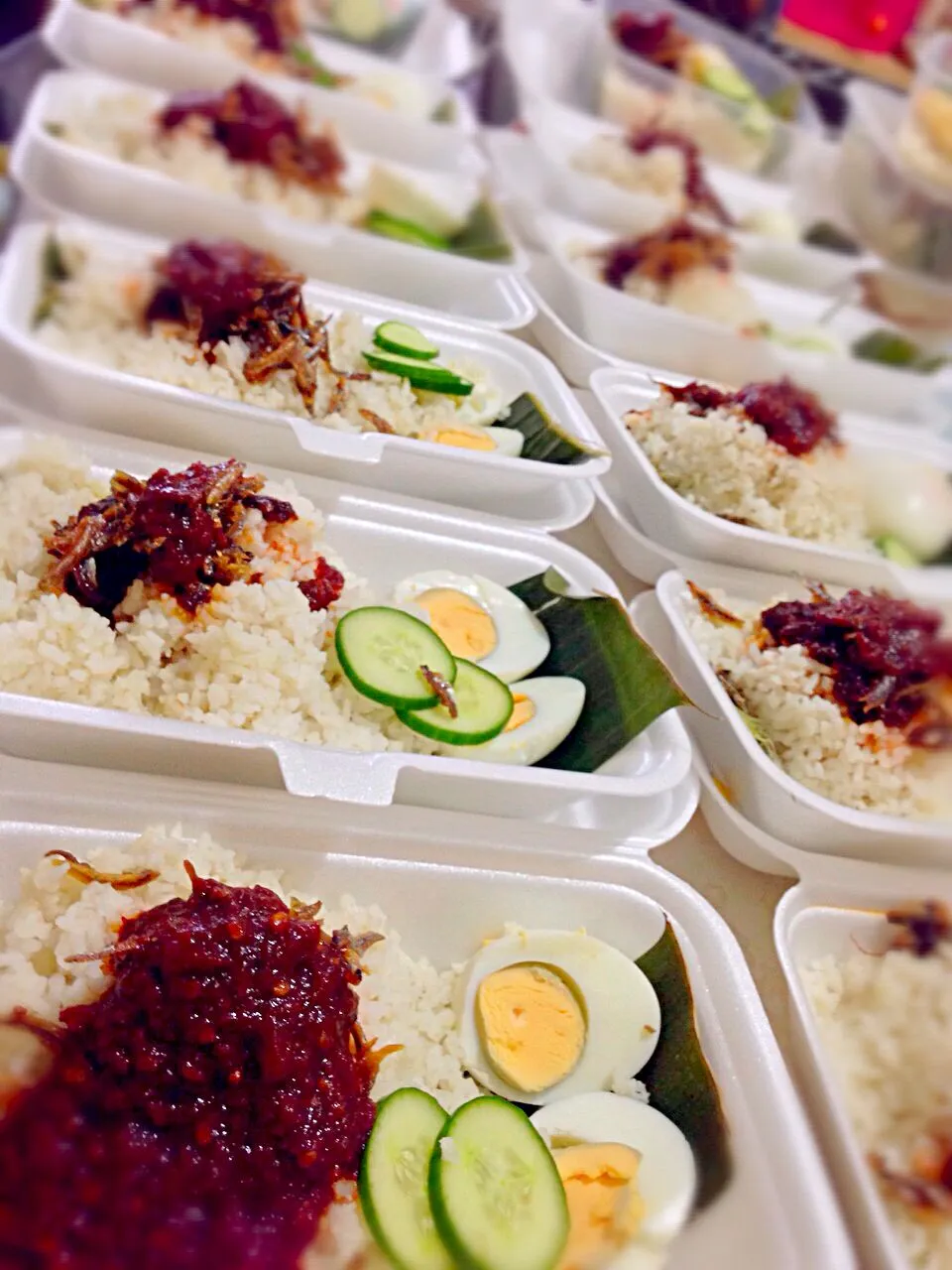 Snapdishの料理写真:nasi lemak (coconut rice)|Marrigorri Kitchenさん