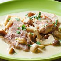 豚肉ソテーの白トリュフ風味