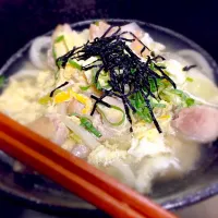 Snapdishの料理写真:旦那様お手製♥︎看病うどん|果歩さん