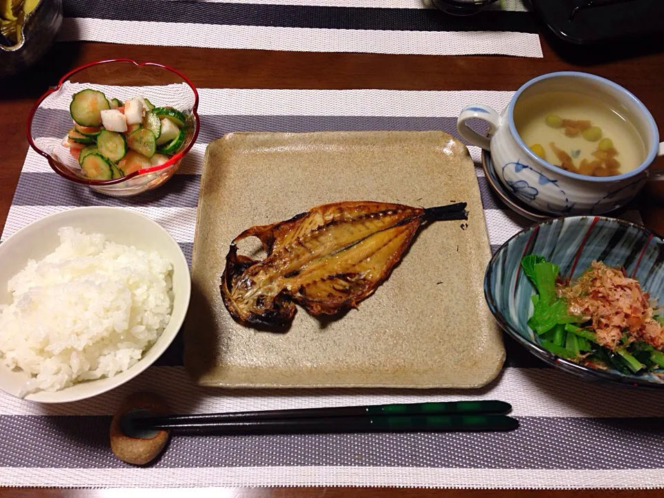 鰺の開き 土瓶蒸し|愛ペガさん