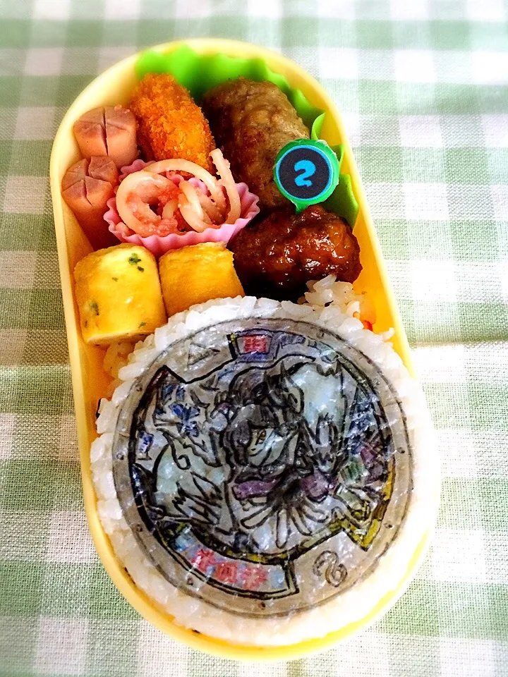 Snapdishの料理写真:妖怪ウォッチ オロチメダル弁当|namimoさん