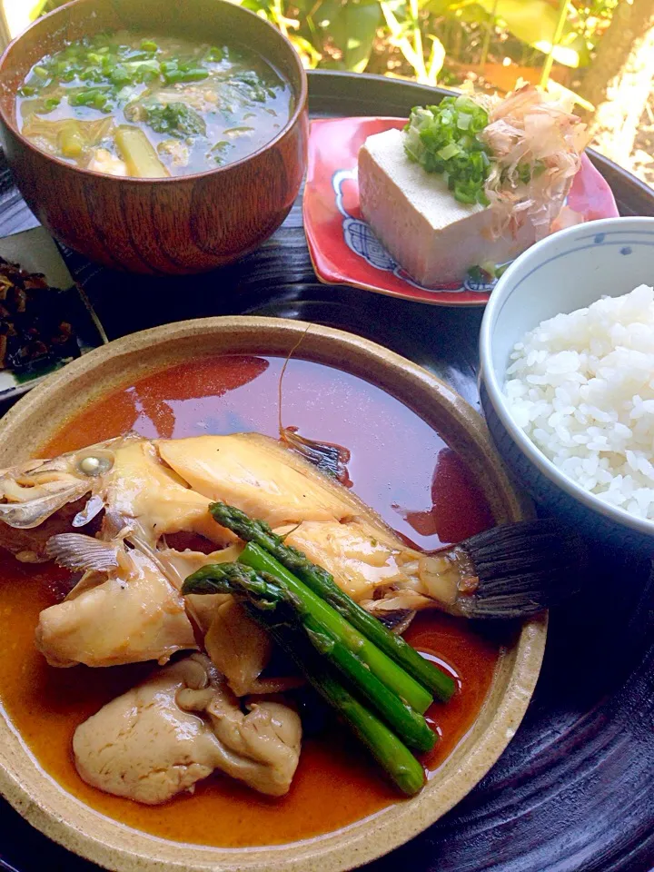 カワハギ煮付け定食♪|ちーちさん