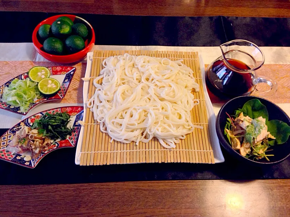 氷見うどん薬味は、ミョウガ、大葉、ネギ、カボスで（≧∇≦）|Yukie  Toriseさん