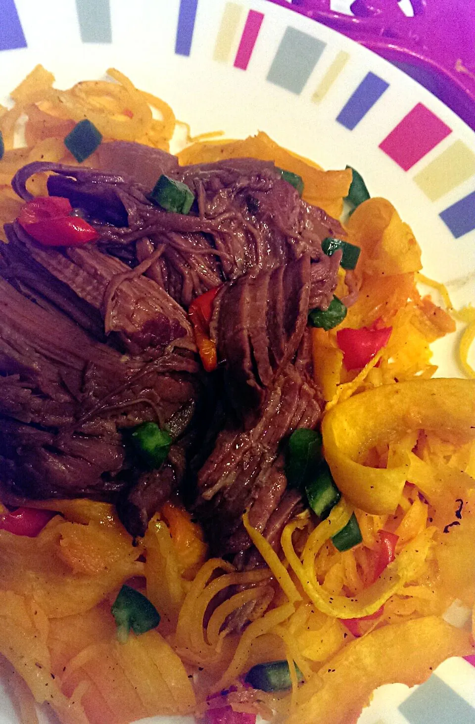 Pot roast with #spiralized butternut squash|Patty Germanさん