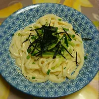 Snapdishの料理写真:明太子クリームうどん|ずーさん