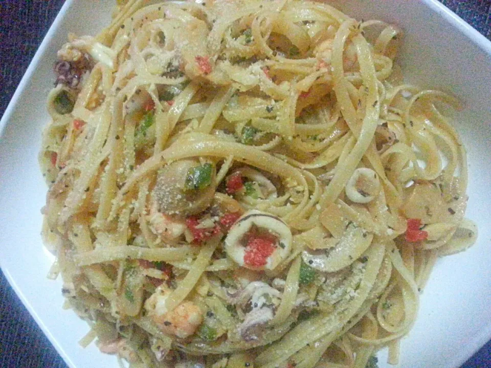 Spagethi Aglio Olio Seafood|ms fizaさん