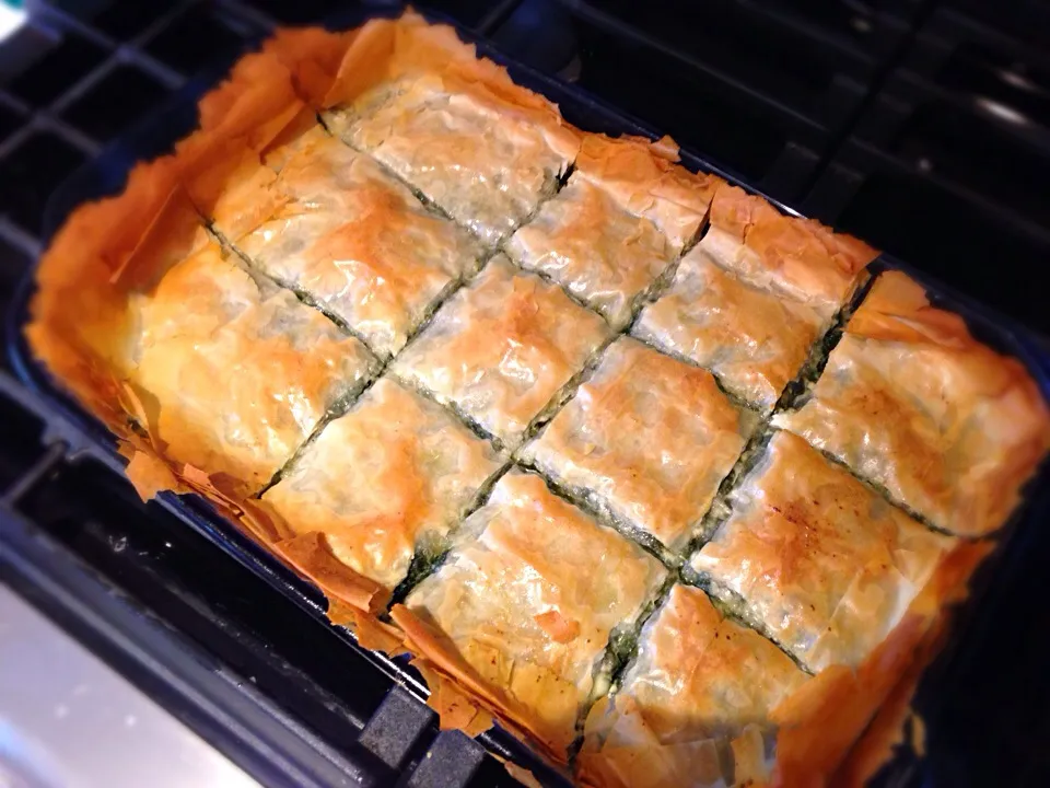 Collard green spanakopita|drockさん