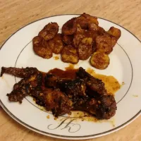 Asian Sticky Wings with Sweet Fried Plantains|Nykky Ray-Huffmanさん