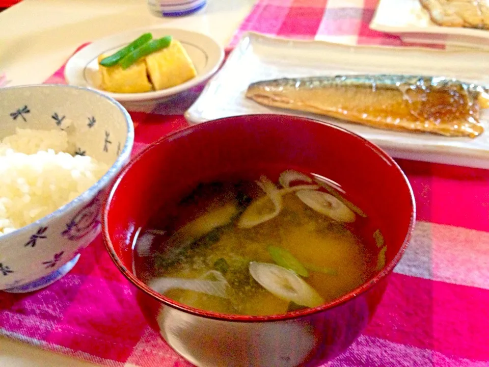 朝ごはん＊鯖の塩焼きと玉子焼き|ひかるんさん