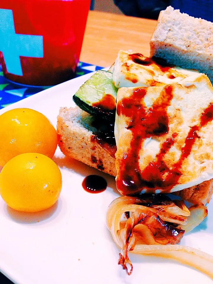 Tofu burger #vegan|Leahさん