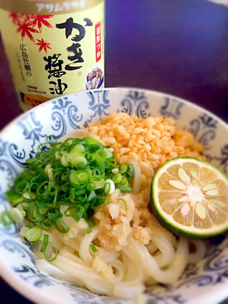 生姜タップリかき醤油うどん|Mayuko kitagawaさん