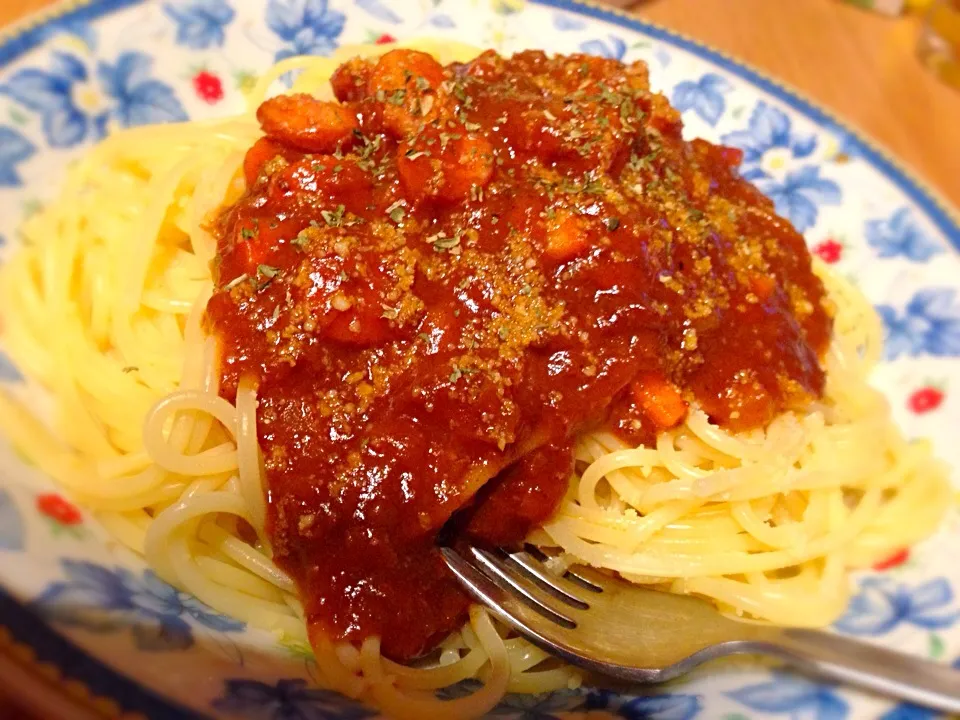 Snapdishの料理写真:今日はパスタ〜|まおにゃんさん