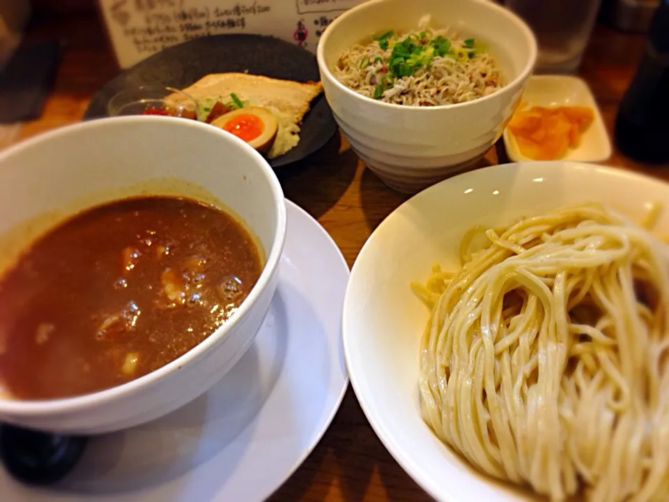 濃厚豚骨つけ麺＆しらす御飯|なお🅿️さん