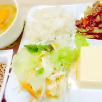 Snapdishの料理写真:1人暮らしの夜ご飯🍴💞|△KAHOさん