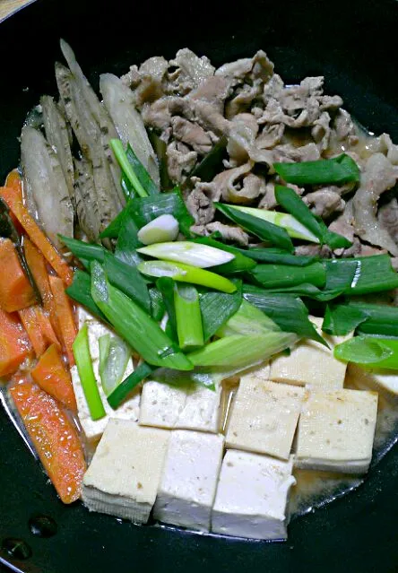 Snapdishの料理写真:肉豆腐 みそ味|みあこさん