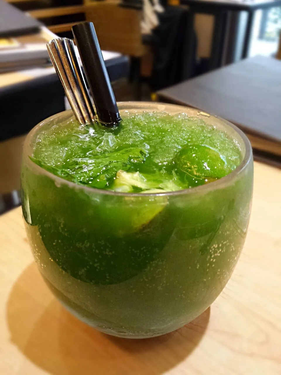 Snapdishの料理写真:green tea lime soda|Yvonne C.さん