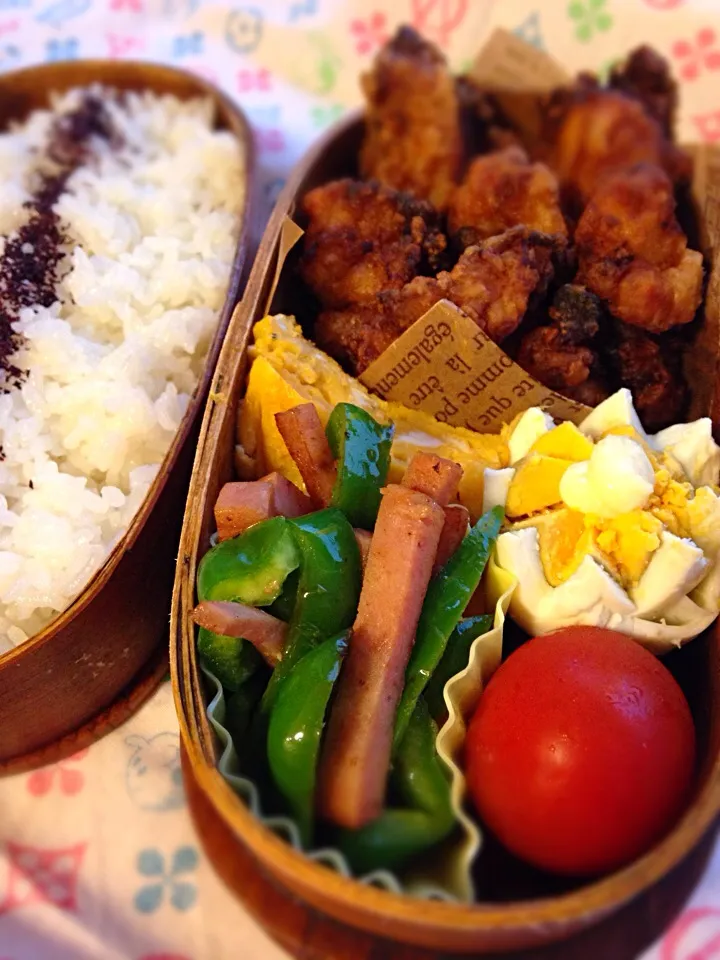 Snapdishの料理写真:9月25日 中2男子弁当🍴|mari-pさん